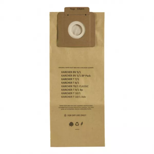 Фильтр-мешки для пылесосов Karcher бумажные, 5 шт, AirPaper, PK-210/5NZ