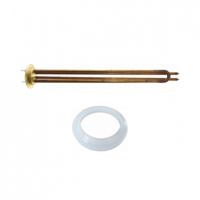 Комплект ТЭН 1,5кВт (1500Вт) RF для водонагревателя Lemax, Timberk под анод M6 + прокладка, 50061K1