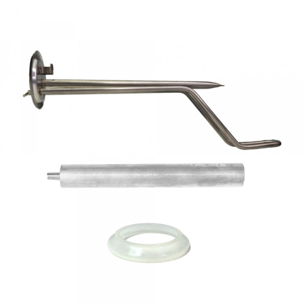 Комплект ТЭН 1,5кВт (1500Вт) RF для горизонтального водонагревателя Thermex HIT, H, Garanterm, фланец 82мм + прокладка + анод, 10080K