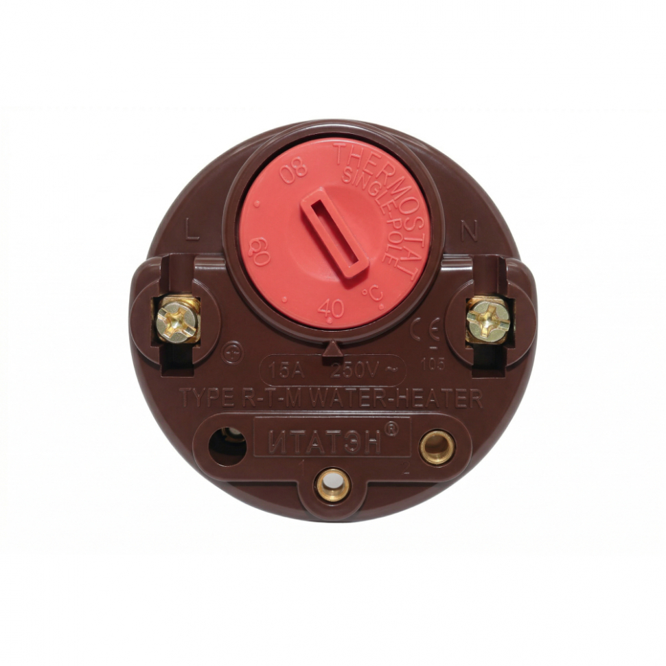 Комплект ТЭН для алюминиевого радиатора (батареи отопления) 1,2 кВт, правая резьба, нерж, D33, G1", L390мм, 220V с терморегулятором, Р12ТП