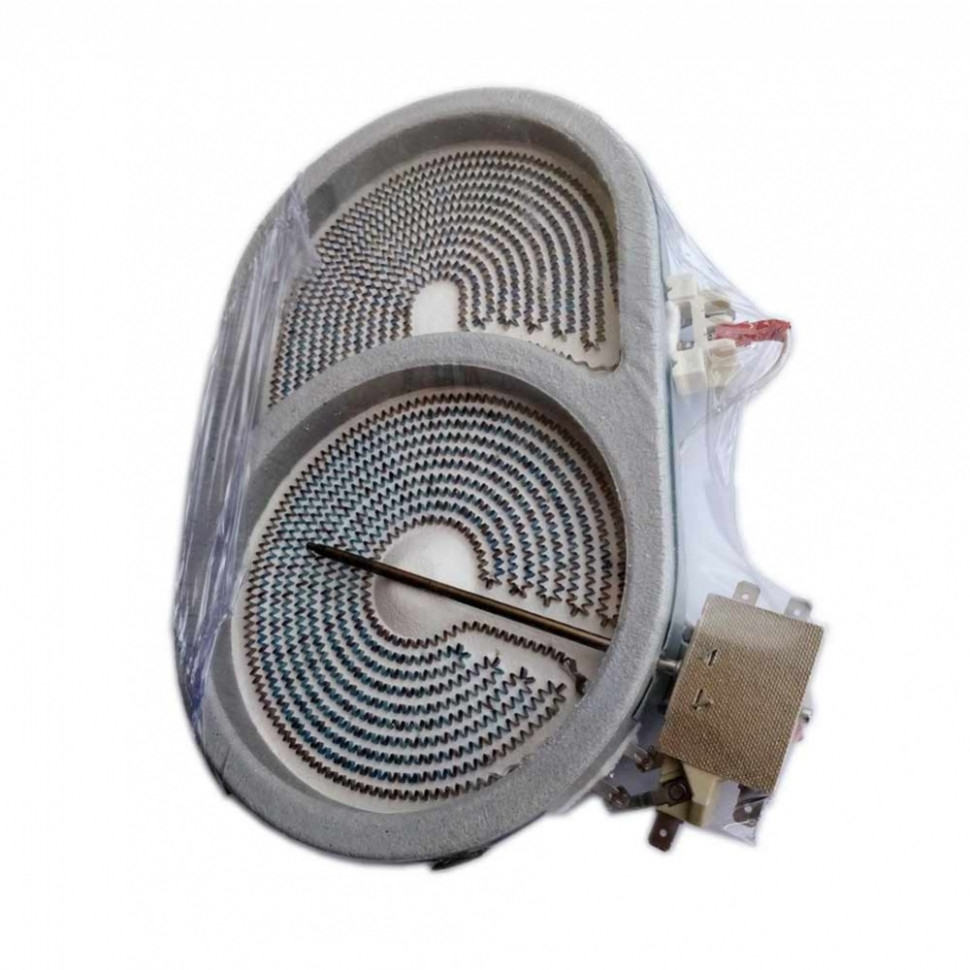 Конфорка для стеклокерамической плиты Ariston, Indesit, Hotpoint, Whirlpool 2900 (2000+900)Вт двухзонная, 927020 Конфорка для стеклокерамической плиты Ariston, Indesit, Hotpoint, Whirlpool 2900 (2000+900)Вт двухзонная, 927020
