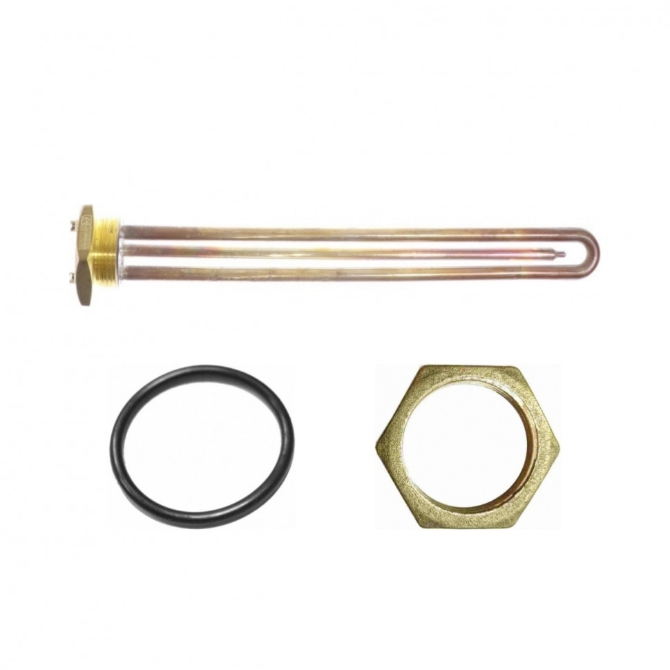 Комплект ТЭН 1,5кВт (1500Вт) RDT, резьбовой 42мм для Ariston, De Luxe, Real, Thermex + прокладка + контргайка, 182200, R182222K