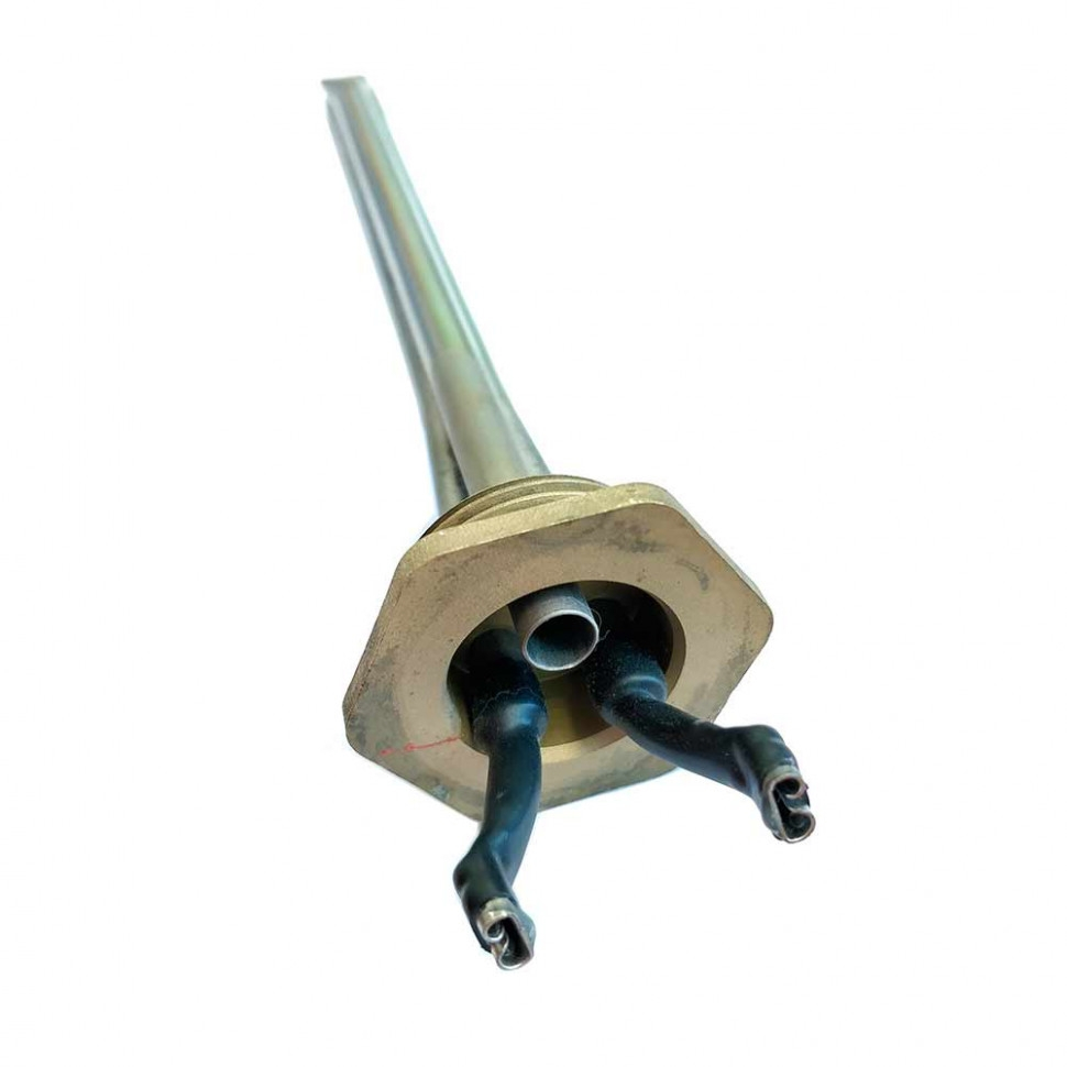 Комплект ТЭН для алюминиевого радиатора (батареи отопления) 300 Вт, правая резьба, нерж, D33, G1", L200мм, 220V + терморегулятор, Р03ТП