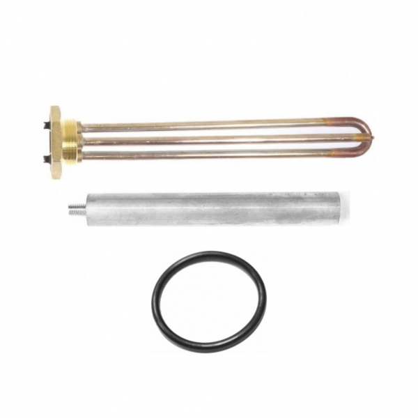 Комплект ТЭН 2кВт (2000Вт) RDT, резьбовой 42мм для Ariston, De Luxe, Real, Thermex + прокладка + анод, 182014K1
