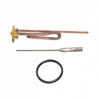 Комплект ТЭН 1,5кВт (1500Вт) RCT резьбовой 42мм для Real BM 390, Ariston, De Luxe, Thermex + прокладка + анод, R182315K