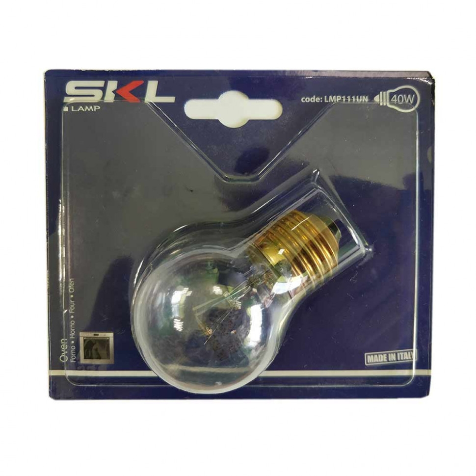 Лампочка для духовки 40W, E27, 300°C, 230V (481281728357, CU4417), WP004