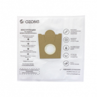 Мешки-пылесборники для пылесосов Conti, Entronic, Shivaki синтетические, 12 шт + 2 микрофильтра, Ozone, XXL-05NZ