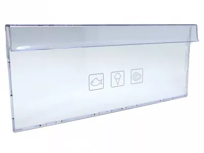 Панель морозильного ящика холодильника Beko 40,5х17см средняя, верхняя, 4640620100, 4640620400
