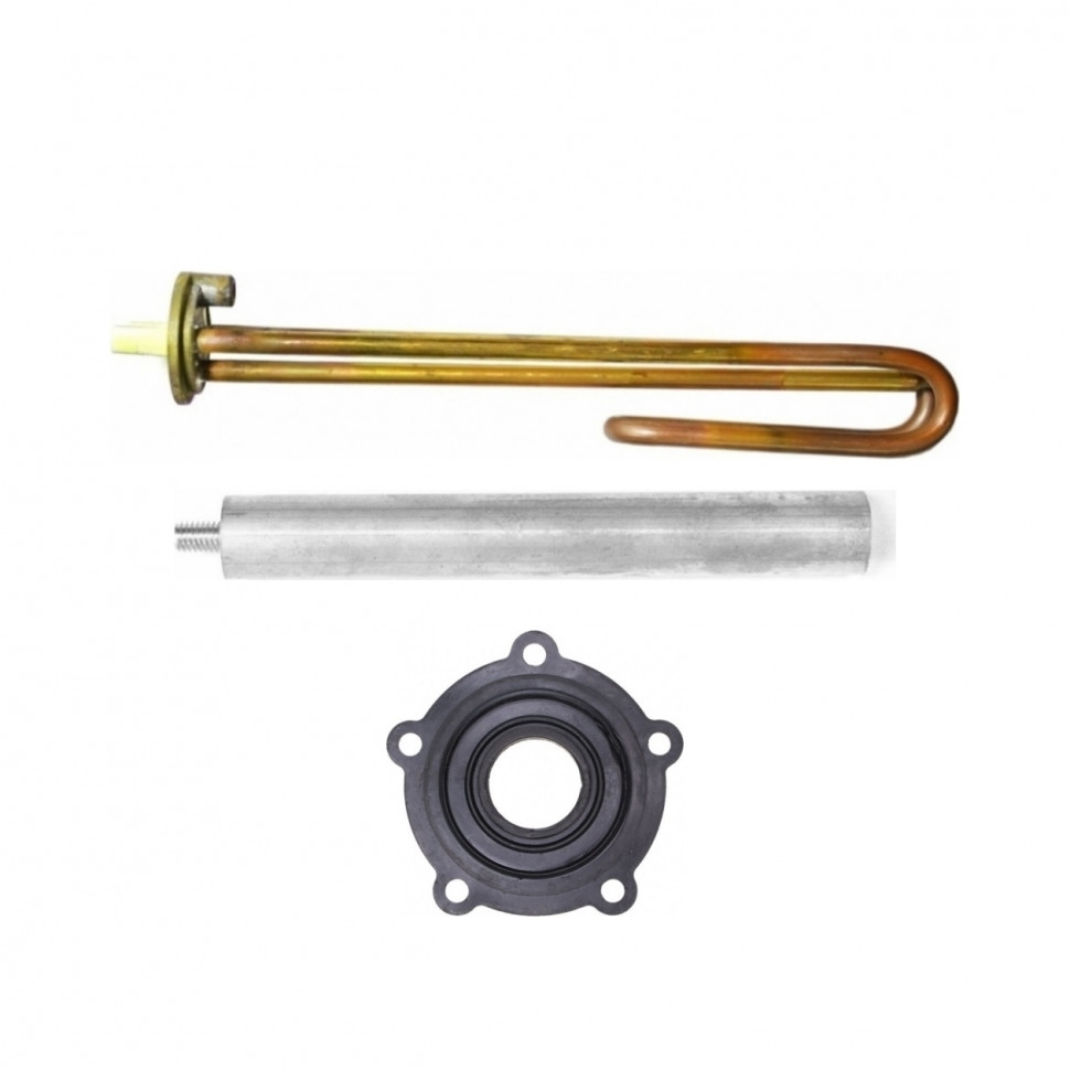 Комплект ТЭН 2,5кВт (2500Вт) RCF для водонагревателя Ariston + прокладка + анод, R184178K4