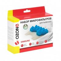 Набор микрофильтров 6 шт для пылесосов Samsung, синтетика, Ozone, HS-10NZ