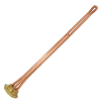 ТЭН для чугунной батареи отопления (радиатора) 2,5 кВт, медь, D42, G1 1/4", L445мм, 220V, TW, 3400070
