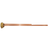 ТЭН для чугунной батареи отопления (радиатора) 2,5 кВт, медь, D42, G1 1/4", L445мм, 220V, TW, 3400070