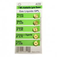 Набор 2 шт Набор жиклеров резьба M7, малый 0,4, средний 0,55, большой 0,65, крупный 0,75, духовки 0,9, для Ariston, Zanussi, KMW0409 Набор 2 шт Набор жиклеров резьба M7, малый 0,4, средний 0,55, большой 0,65, крупный 0,75, духовки 0,9, для Ariston, Zanussi, KMW0409